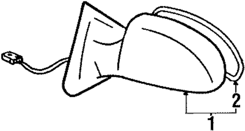 Outside Mirrors for 1993 Lexus SC300 #0