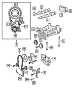 68005524AA - 2.4L Gas; Engine: Balance Shaft Chain Kit for Mopar Image image