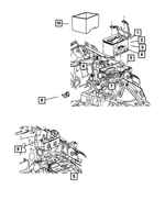 BD034600AB - Electrical: Storage Battery, Australia for Chrysler: Town &amp; Country | Dodge: Grand Caravan, Nitro | Jeep: Liberty, Wrangler Image