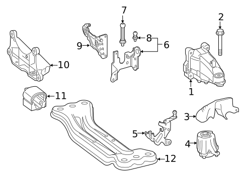 Engine & Trans Mounting for 2019 Mercedes-Benz E300 #0