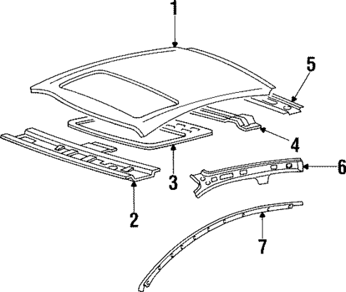 Roof & Components for 2001 Hyundai Tiburon #0