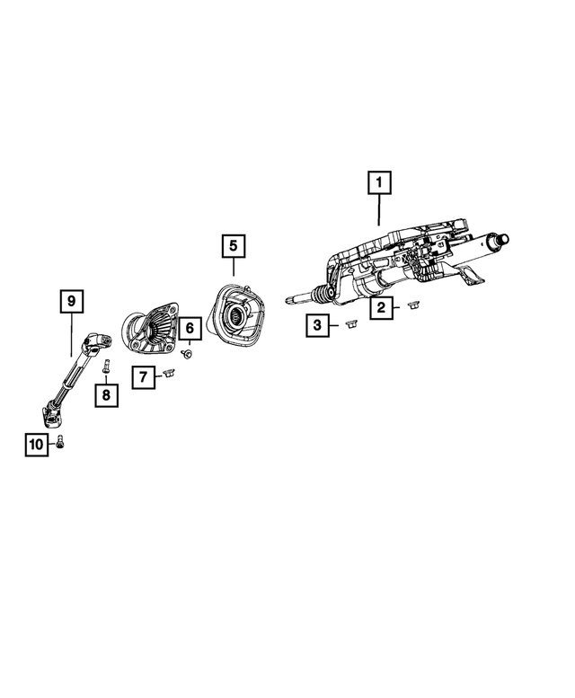 « 6504076 – Steering : Ecrou Hexagonal, Rondelle Conique Ecrou Et Rondelle, Export pour Mopar Image »