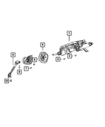 6504076 - Steering: Hex Nut-coned Washer Nut And Washer for Mopar Image