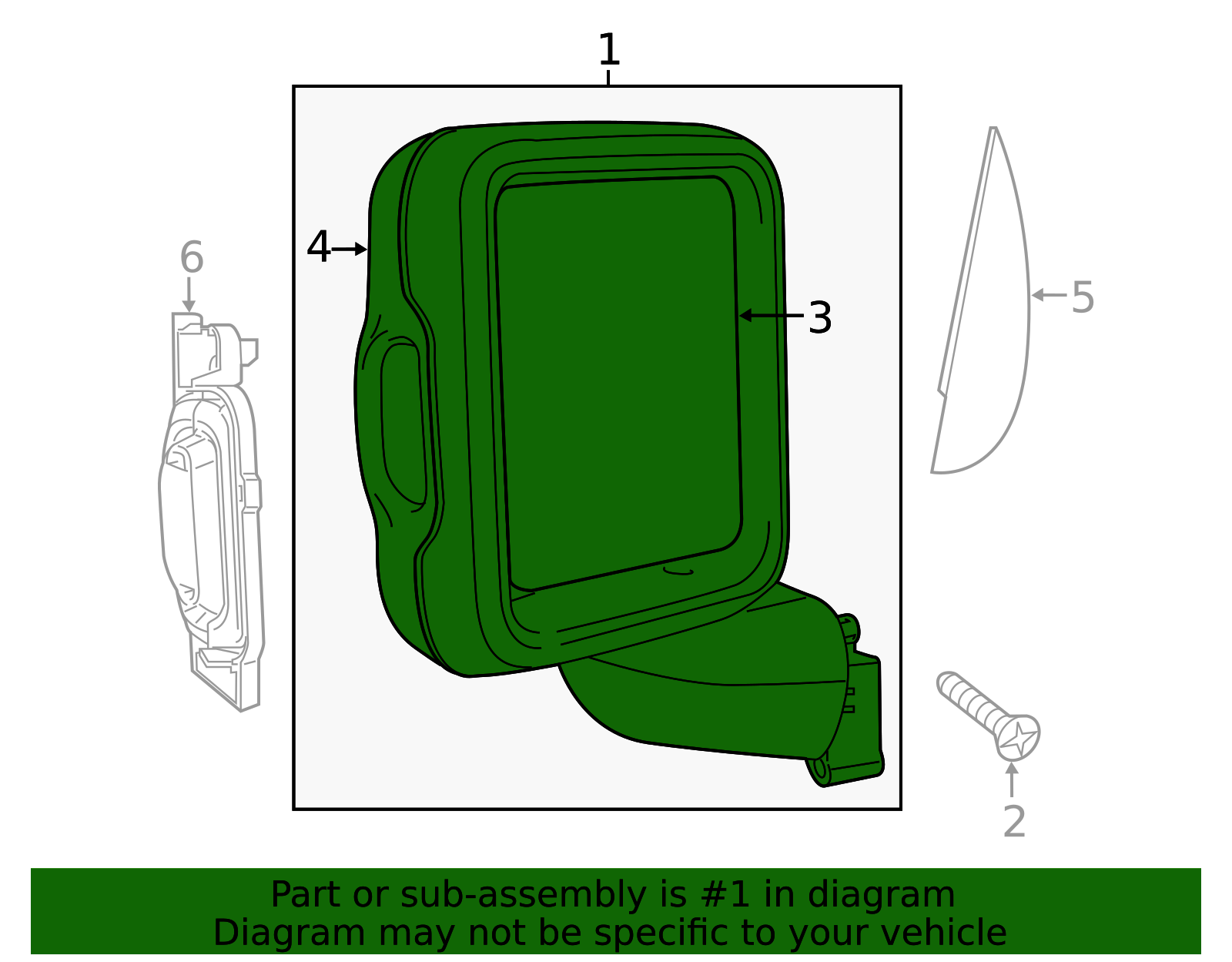 2018-2025 Jeep Power Mirror 68281893AG | Mopar Parts Canada