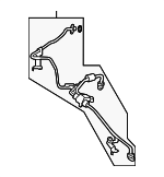 32416789152 - Steering: Lower Press Line for BMW Image