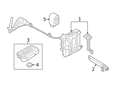 Keyless Entry Components for 2015 Hyundai Elantra GT #0