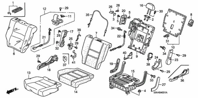 Middle Seat (R.) for 2005 Honda Pilot #0