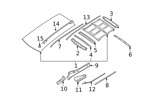 Luggage Carrier for 2005 Nissan Quest #1