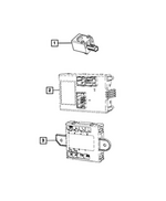 68615492AA - Electrical: Warning Chime for Chrysler: Pacifica, Voyager | Dodge: Durango | Jeep: Grand Cherokee WK Image