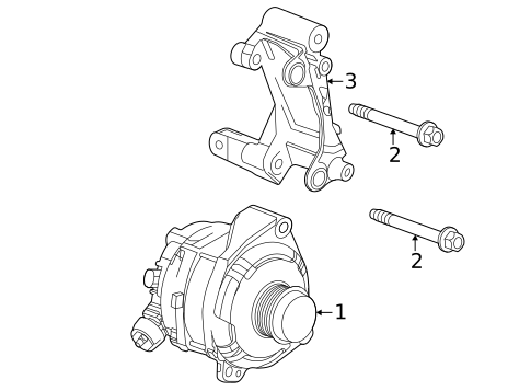 Alternator for 2020 Chevrolet Corvette #3