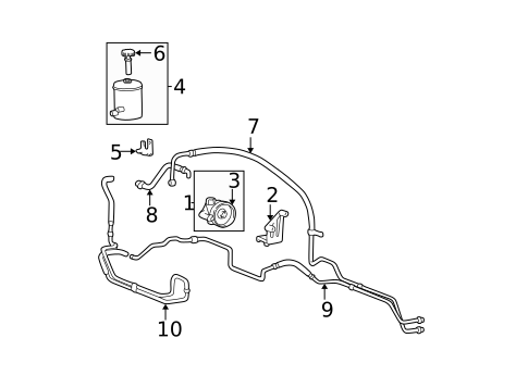 Pump & Hoses for 2003 Hyundai Sonata #0