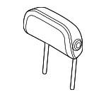 52205A0C7C9 - Body: Headrest for BMW: 430i Gran Coupe, 430i xDrive Gran Coupe, i4, M440i Gran Coupe, M440i xDrive Gran Coupe Image