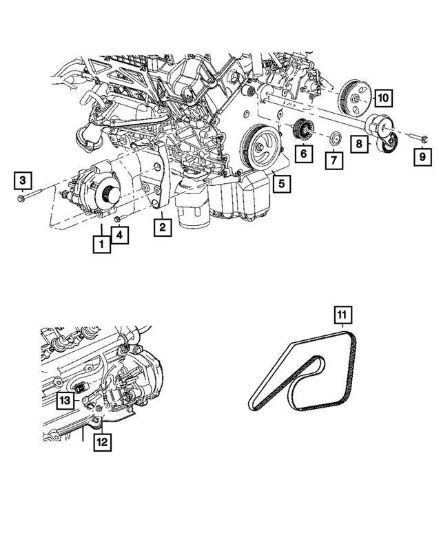 R4896803AA - Electrical: Engine Generator, Remanufactured for Chrysler: 300 | Dodge: Charger, Magnum Image