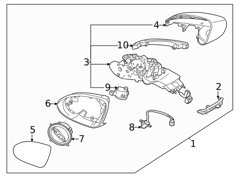 Outside Mirrors for 2023 Genesis GV70 #0