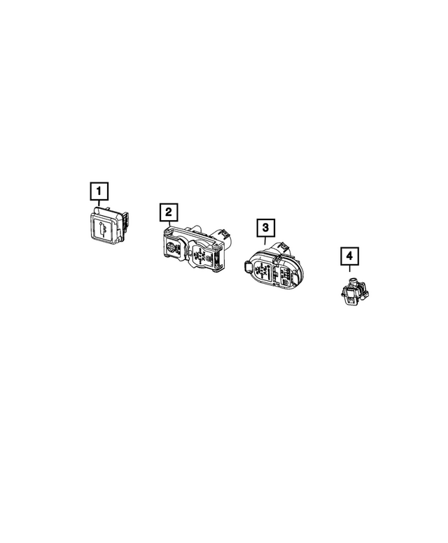 68522624AB - Electrical: Trailer Tow Connector for Mopar Image