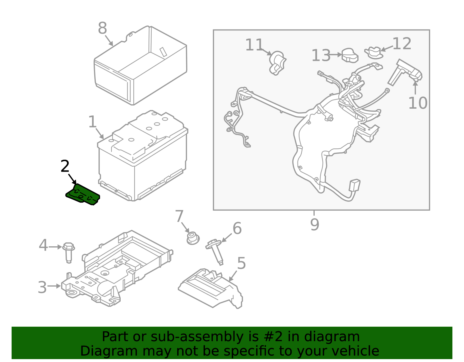Genuine OEM Ford Part - Battery Hold Down FT4Z-10718-C | Genuine OEM ...