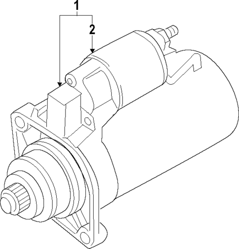 Starter for 2015 Volkswagen Beetle #1