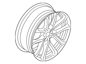 2016-2021 Volvo XC90 Aluminum Wheel Rim 20-Inch 5-Spoke Matte Tech ...