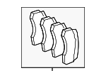 4200105 - Brakes: Disc Brake Pad Set for Mercedes-Benz Image