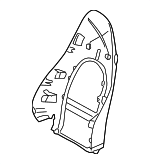 9865213030601C - Body: Seat Back Panel for Porsche: Boxster Image