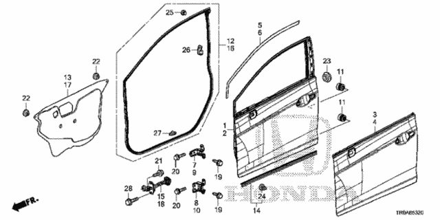 Front Door Panels for 2013 Honda Civic #0