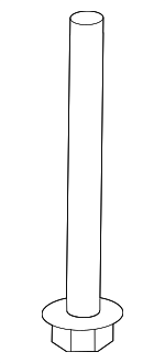 PAF913118 - : Impact Bar Mount Bolt for Porsche: Macan Image