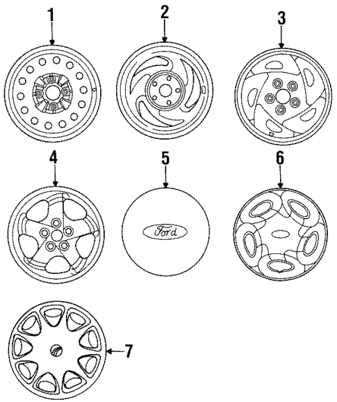 Covers & Trim for 1997 Ford Probe #0