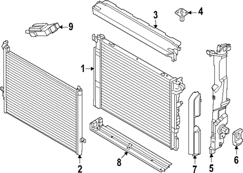 Radiator & Components for 2025 BMW 540i xDrive #0