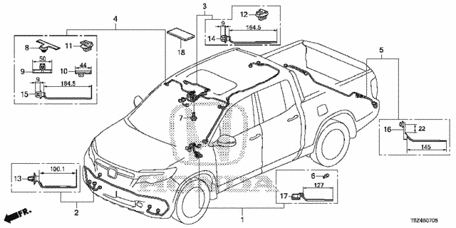 Wire Harness (6) for 2018 Honda Ridgeline #0
