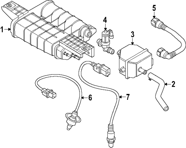 31127GG500 - : Evaporative Emissions System Lines for Kia Image