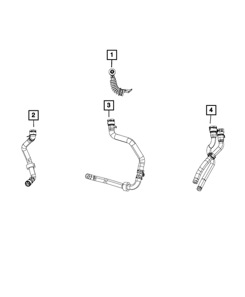 Air Conditioner and Heater Plumbing for 2017 Fiat 500X #1