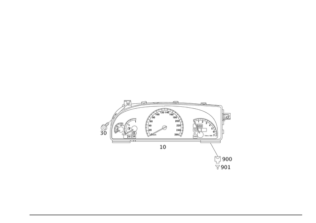 2215400448 - Electrical Equipment and Instruments: Instrument Cluster for Mercedes-Benz: S600 Image image