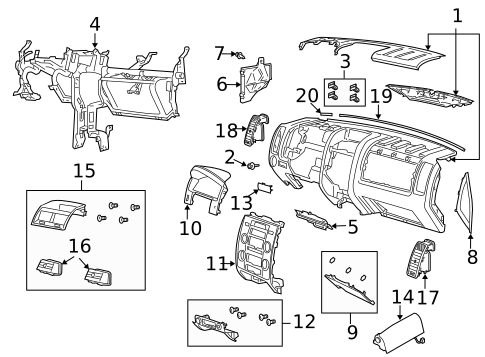 Instrument Panel for 2009 Mazda Tribute #0