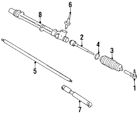Steering Gear & Linkage for 1986 Pontiac Fiero #1