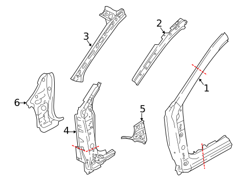 Hinge Pillar for 2019 Subaru Crosstrek #0