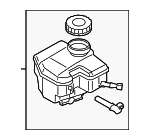 34336889802 - : Brake Master Cylinder Reservoir for BMW: 230i, 230i xDrive, 330e, 330e xDrive, 330i, 330i xDrive, 430i, 430i Gran Coupe, 430i xDrive, 430i xDrive Gran Coupe, M2, M240i, M240i xDrive, M340i, M340i xDrive, M440i, M440i Gran Coupe, M440i xDrive, M440i xDrive Gran Coupe, Z4 Image