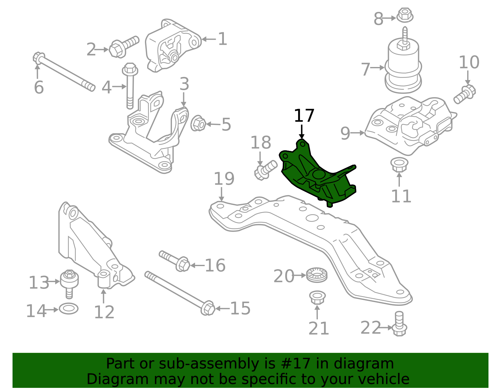 Buy Genuine Transmission Mount | Subaru Online Parts