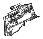 6LF661T7AI - Body: Lower Quarter Trim for Jeep: Grand Wagoneer Image