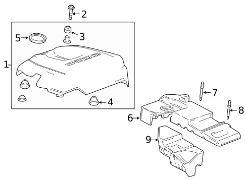 Engine Appearance Cover for 2022 GMC Canyon #0