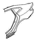 41009626147 - Body: Quarter Panel for BMW: 430i Gran Coupe, 430i xDrive Gran Coupe, i4, M440i Gran Coupe, M440i xDrive Gran Coupe Image