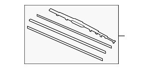 8522204040 - Body: Windshield Wiper Blade (Left, Front) for Toyota: Tacoma Image