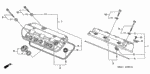 90442P8AA00 - Engine: WASHER, HEAD COVER for Honda Image