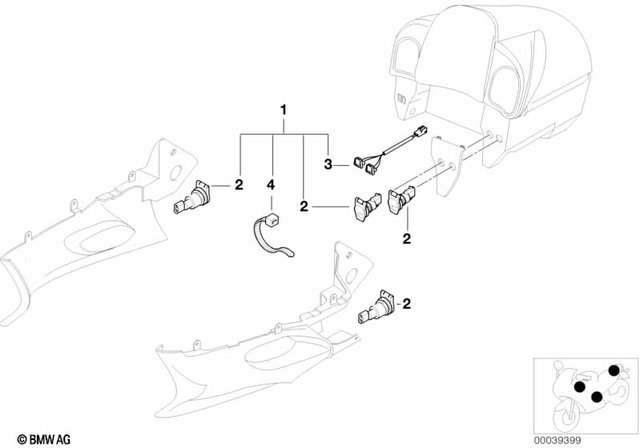 61131391630 - General Electrical System: Plug-in Socket -  for BMW-Motorrad Image