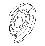 Plate Assembly-Back Rear Brake Right-hand