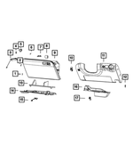 6507023AA - Interior Trim: Screw for Mopar Image