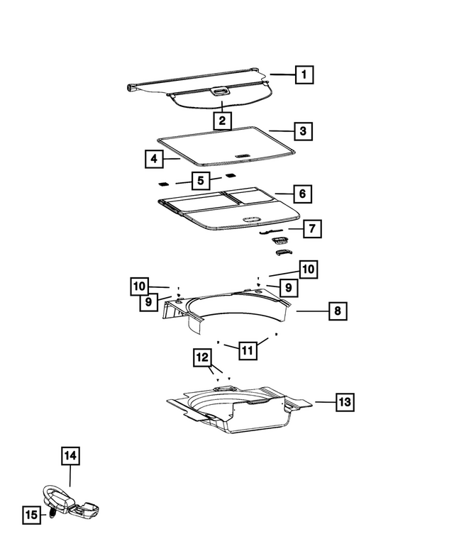 68288895AA - : Trunk Carpet for Mopar Image