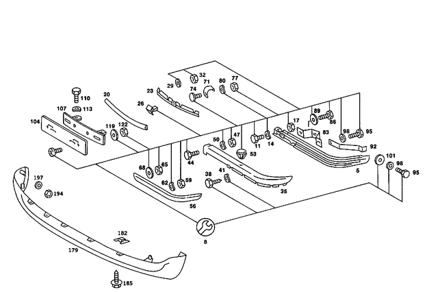 1078850501 - : Bumper for Mercedes-Benz Image