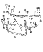 5156136AA - Cooling: Hood Bumper, Adjustable for Mopar Image