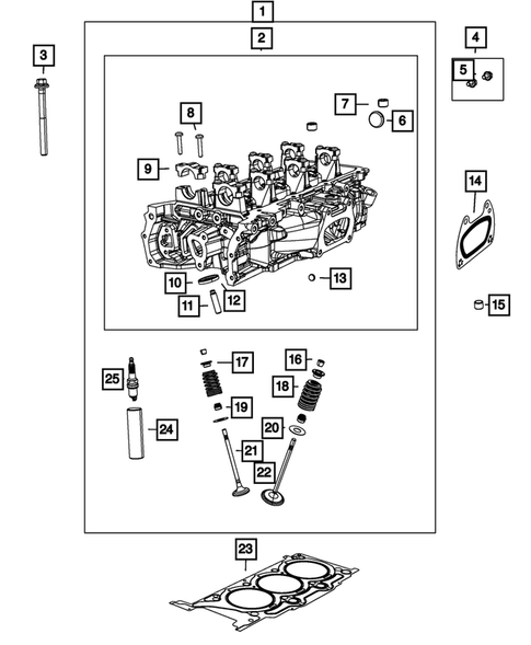 Cylinder Head for 2015 Dodge Challenger #0