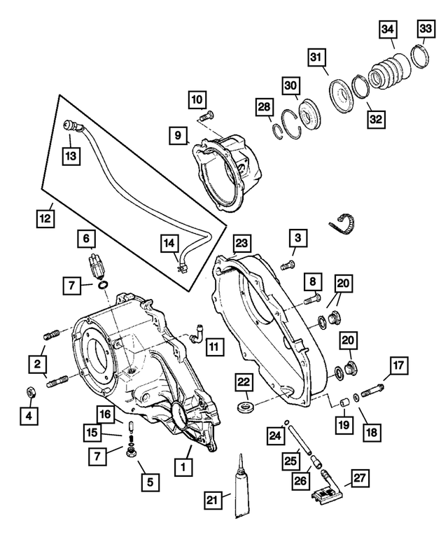 J8130979 - Transfer Case Model 231 [DHN]: Twelve Point Head Bolt for Mopar Image